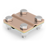 CU/OC ZŁĄCZE KRZYŻOWE 4-OTWOROWE