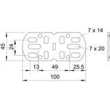 VF AZK, ŁĄCZNIK KH 50MM FT BEZ ŚRUB
