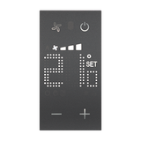 LIVING NOW 'MY HOME' - TERMOSTAT 1-STREFOWY - 2 MODUŁY - CZERŃ, Bticino