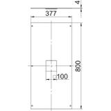 OKA2DAT400, POKRYWA Z OTWOREM DO MONT.KASET