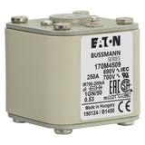 FUSE 250A 690V 1GN/50 AR UC Wkładka szybka 250A AC 690V rozmiar 1 53x69x51 mm aR IEC UL w 170M4509 E