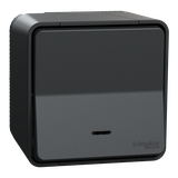 Mureva, przycisk z podświetleniem, antracytowy