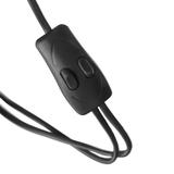 Lampa stojąca podłogowa URLAR 175 cm max 25W E27 max 25W E14 czarna LS-2/B ORNO