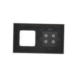 Simon 54 Touch Panel dotykowy S54 Touch 2 moduły 4 pola dotykowe + 1 otwór na osprzęt S54 zastygła lawa DSTR240/73 KONTAKT