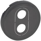 CELIANE - PLAKIETKA DO GNIAZD GŁOŚNIKOWYCH POJEDYNCZYCH BANANOWYCH GRAFITOWA, Legrand