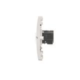Simon Basic Gniazdo komputerowe RJ45 kat.5e + telefoniczne RJ12 . Montaż gniazda na wkręty do puszki biały BM5T.02/11 KONTAKT