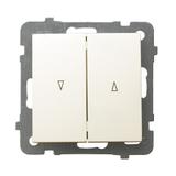 AS Łącznik żaluzjowy, zwierny - kolor ecru