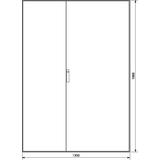 univers Obudowa stojąca IP54 kl.I 1350x1900x600mm RAL7035 FG25XD HAGER