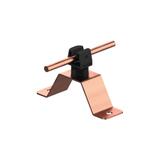 AN-11WN/CU/C Uchwyt przykręcany H=3,5cm Z-zatrzask /CU/ czarny