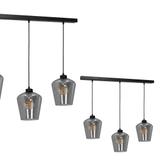 Milagro lampa wisząca Santiago Smoked 3xE27 czarna MLP6609