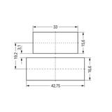 obudowa odciążająca przewody podwójna 3+4-torowa czarna