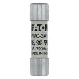 3AMP 700V AC UL FERRULE 10x38MM FUSE Wkładka szybka 3A AC 700V 10x38 mm aR UL FWC-3A10F EATON