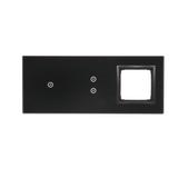 Simon 54 Touch Panel dotykowy S54 Touch 3 moduły 1 pole dotykowe + 2 pola dotykowe pionowe + 1 otwór na osprzęt S54 zastygła lawa DSTR3130/73 KONTAKT
