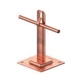 AN-11A/CU/-N Uchwyt na płytce stalowej H=12cm Z-zagięcie /CU/