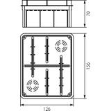 Puszka podtynkowa Pp/t-(126x156x70) 11.6 OPATÓWEK