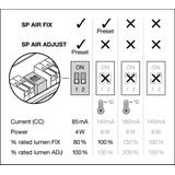 Oprawa SP AIR FIX P 6W 930 PS DIM IP65 BK