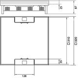 tehalit.VE-EE Pokrywa uchylna IP30 5kN EKQ16 320x320 25mm stal nierdzewna EKQ160LE25 HAGER