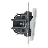 SUNO - Przycisk pojedynczy z podświetleniem - 6 A - 250 V~ - zaciski automatyczne, Biały, Legrand