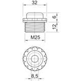 90 M, ZAŚLEPKI OTWARTE M25 J.SZ.