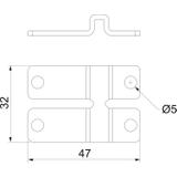 WB GR A4 Uchwyt ścienny i środkowy