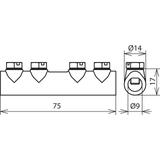 Mufa łącząca do drutu 8 mm, ZG