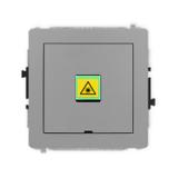 DECO Mechanizm gniazda światłowodowego/optycznego pojedynczego, bez pola opisowego szary mat