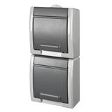 GNT AQUANT 2x2P+Z pion szare IP55