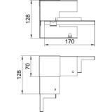 GS-SI70130RW, NAROŻE WEWN. 70X130 CZ.B.
