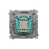 Simon Basic Przycisk światło 10A 250V szybkozłączka srebrny mat BMS1.01/43 KONTAKT