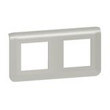 Mosaic - Ramka 2x2 Modułowa Pozioma - Aluminium 079304L LEGRAND