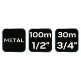 Stojak na wąż ogrodowy, metalowa konstrukcja, do 60 m węza 1/2"