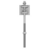 Uchwyt naciągowy kabłąkowy, śruba M12 /OG/