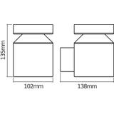ENDURA STYLE CYLINDER WALL 6W ST LEDV Oprawa zewnętrzna