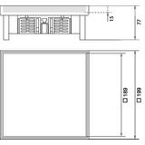 tehalit.VE-EE Pokrywa pełna IP54 5kN EKQ06 200x200 15mm stal nierdzewna EKQ060BL15 HAGER