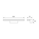 Oprawa dekoracyjna SMD LED BREGO LED 9W CHROME 4000K