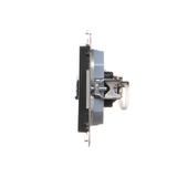 Simon 55 Gniazdo HDMI + RJ45 kat.6 Czarny mat TGHRJ45.01/149 KONTAKT