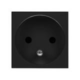 NOEN FR gniazdo modułowe 45x45mm 1x2P+Z typ E french 16A 250V czarne OR-GM-9010/B/FR ORNO