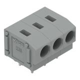 Listwa zaciskowa do płytek drukowanych 3-biegunowa szara raster 5/5,08mm /70szt./ 235-403 WAGO