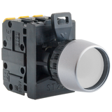 PRZYCISK KRYTY PODŚW BSP BIAŁY  1 ROZ PIERŚCIEŃ NIKLOWANY