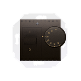 Simon 54 Regulator temperatury z czujnikiem wewnętrznym 16(2) A 230V. Montaż na wkręty brąz mat