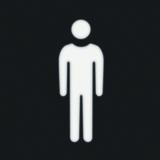 BERKER W.1 Folia do sygnalizatora świetlnego symbol mężczyzna 19058001 HAGER