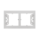 Simon 55 Puszka natynkowa 2-krotna do ramek LINE/DUO Wyokość: 40mm Aluminium mat TPN2/143 KONTAKT