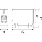 Złączka przelotowa WLZ35P/50/s 48.551 OPATÓWEK