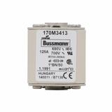 FUSE 125A 690V 1*BN/50 AR UC Wkładka szybka 125A AC 690V rozmiar 1 45x59x51 mm aR I 170M3413 EATON