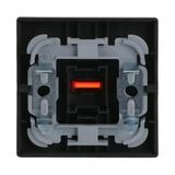 FUTURE Klawisz z czerwonym okienkiem czarny matowy