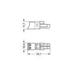 WINSTA MINI gniazdo 2-bieg. różowe