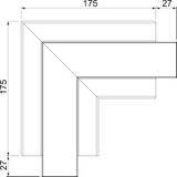 GK-FS53100RW, Naroże płaskie, stałe