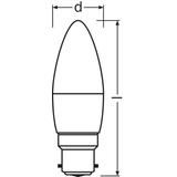 Lampa LED BASE Classic B40 4,9W/827 230V plastik B22D FS3 OSRAM