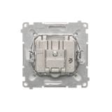 Simon Basic Gniazdo antenowe R-TV przelotowe 10 dB 1x wejście: 5–862 MHz biały