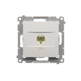 Simon 54 Gniazdo antenowe TV pojedyncze Do instalacji indywidualnych biały